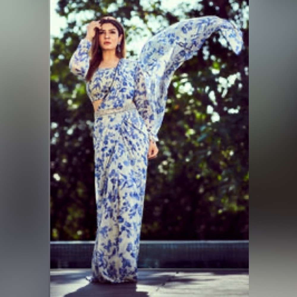 Paulmi & Harsh Pre-Draped Saree with Blouse